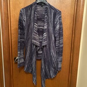 Ana brand blue open front poncho cardigan sweater size L